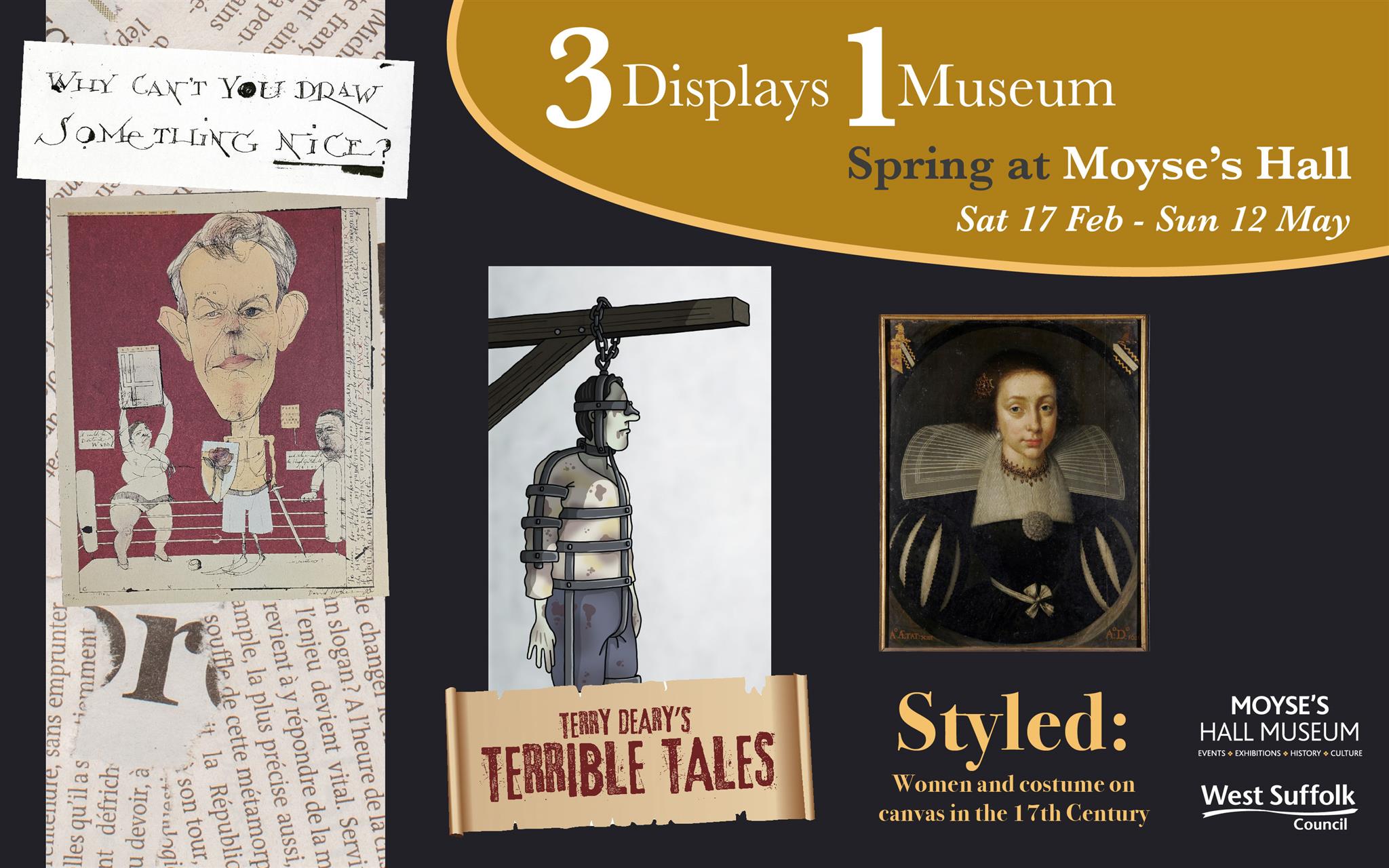 Spring at Moyse’s Hall: 3 Displays, 1 Museum